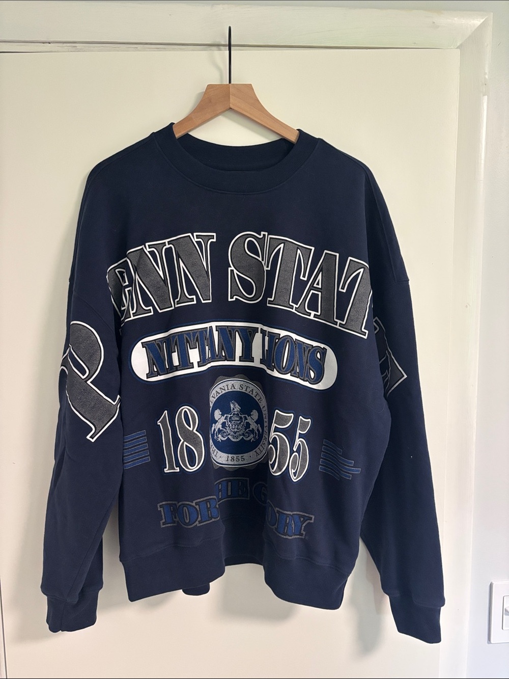 Hollister Navy Blue Penn State Graphic Crewneck Sweatshirt